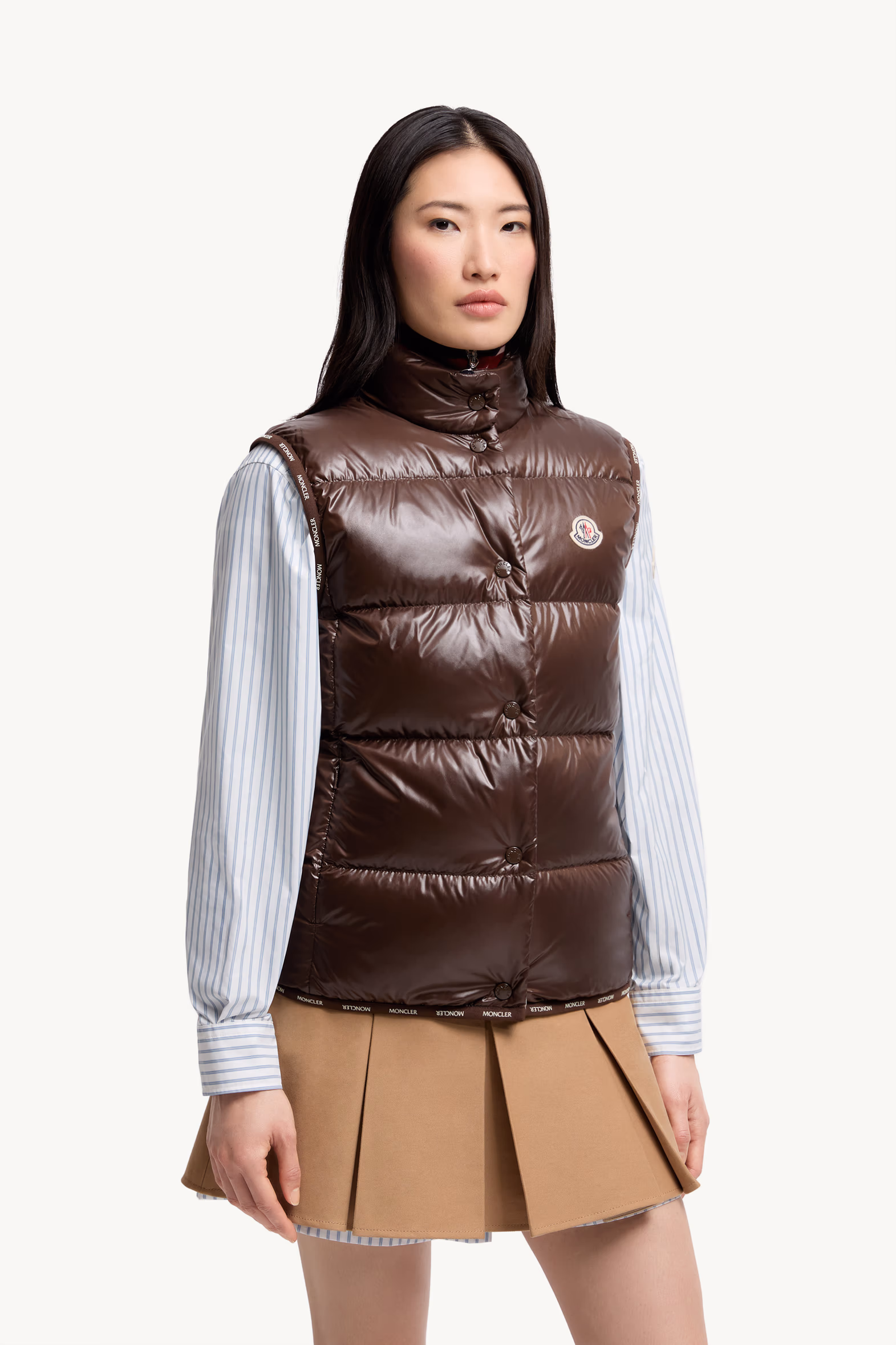Doudoune sans manches Badia Femmes Marron Moncler 3